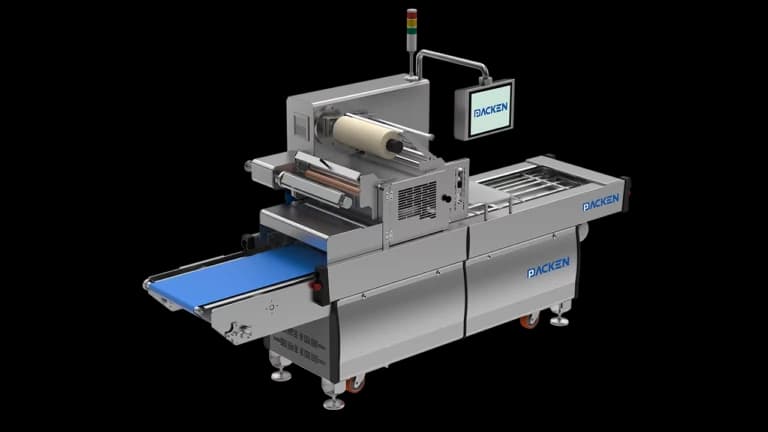 Automatic tray sealer packaging machine image