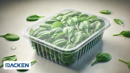 Сохранение свежести шпината и младшего шпината с помощью упаковки с модифицированной атмосферой