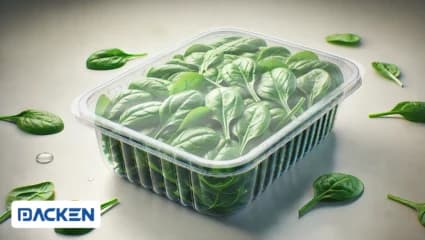 إطالة نضارة السبانخ الصغيربتقنية التغليف المعدل (MAP)
