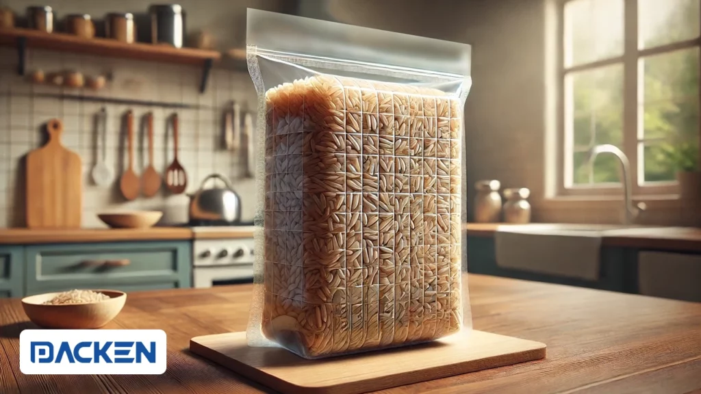 تعبئة الأرز البني