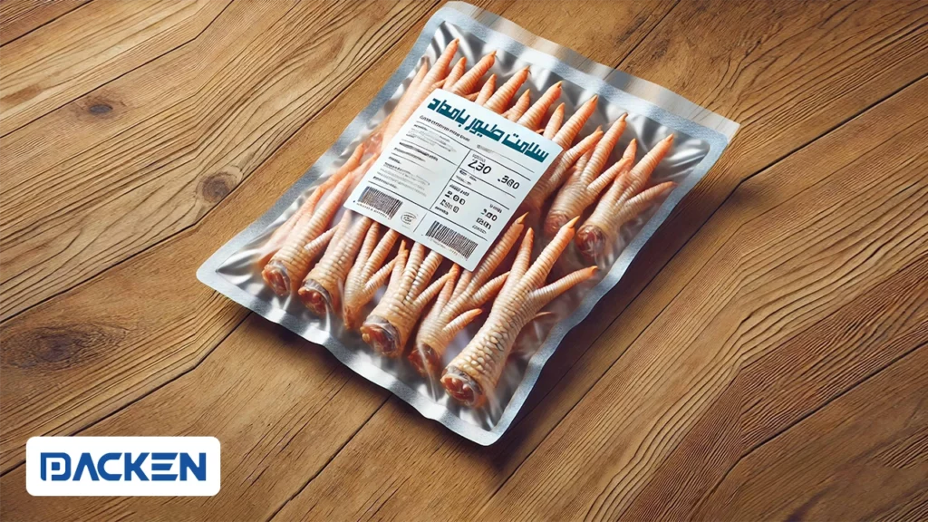 بسته بندی پای مرغ با اتمسفر اصلاح شده-کاور