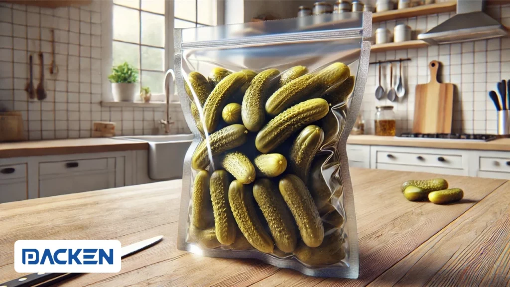 الفجوات في المخللات باستخدام التعبئة في جو معدل