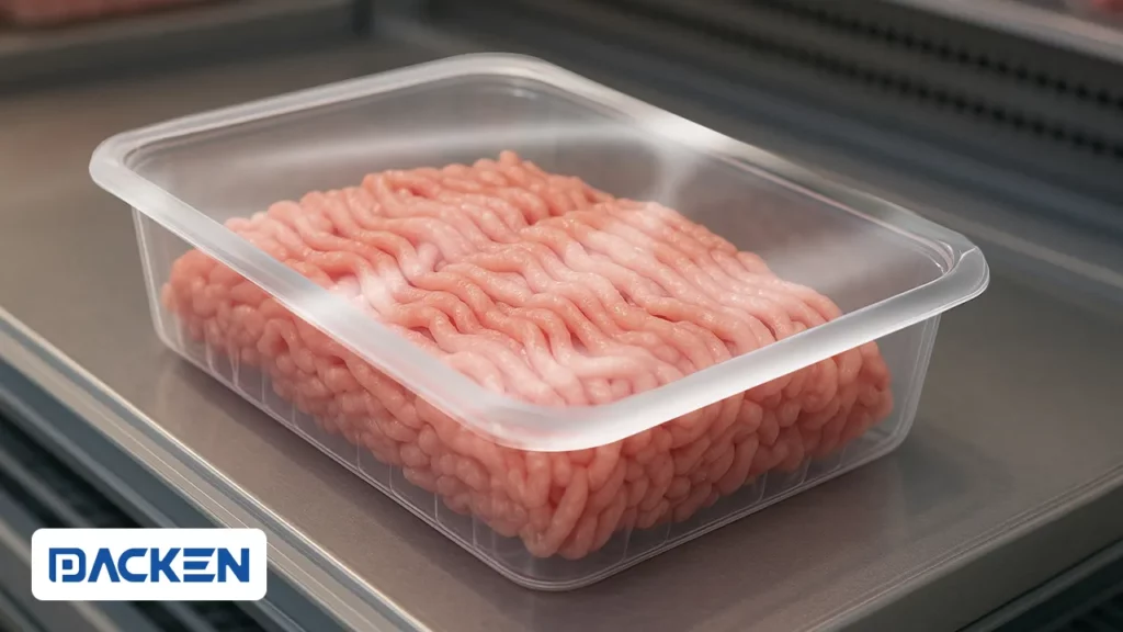 بسته بندی اتمسفر اصلاح شده گوشت مرغ چرخ کرده