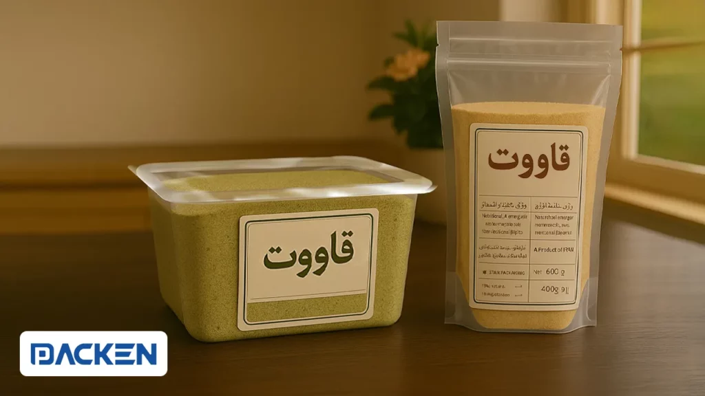 بسته بندی قاووت کرمان