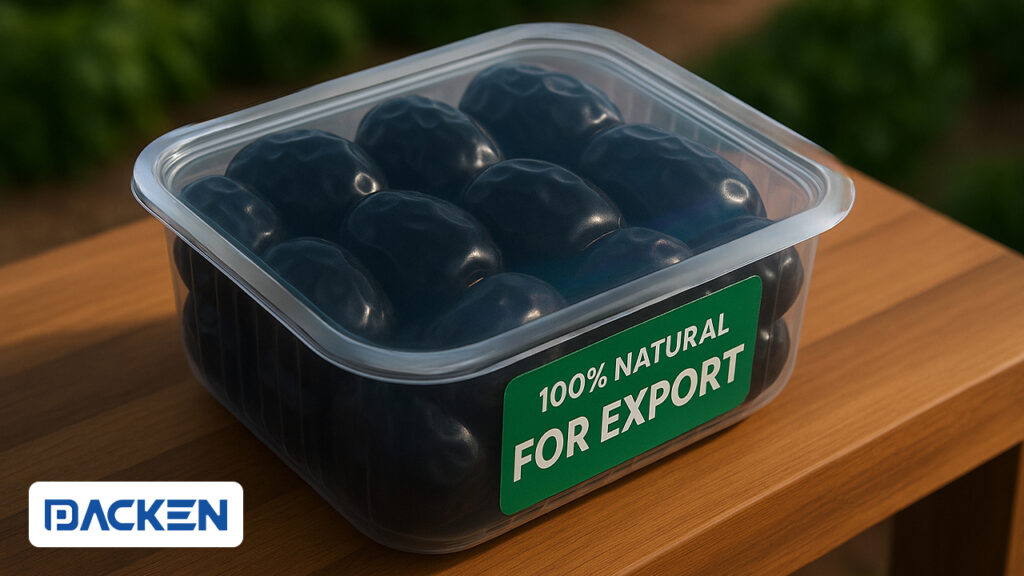 بسته بندی خرمای مضافتی (اتمسفر اصلاح ده map)