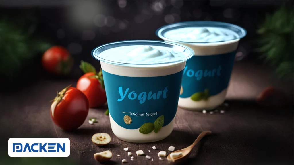 بسته بندی ماست چکیده کفیر